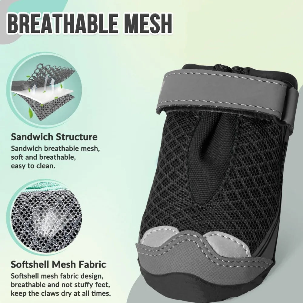 Dog Shoes for Large Breeds, Waterproof Anti-Slip