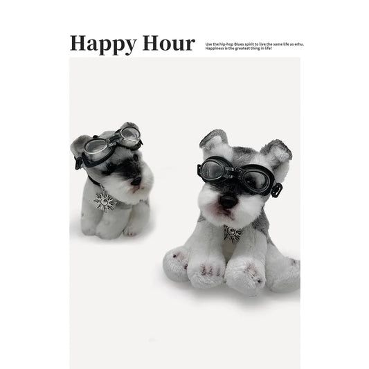 Handmade Dog Gifts ,Schnauzer Plush ornament Kewchain