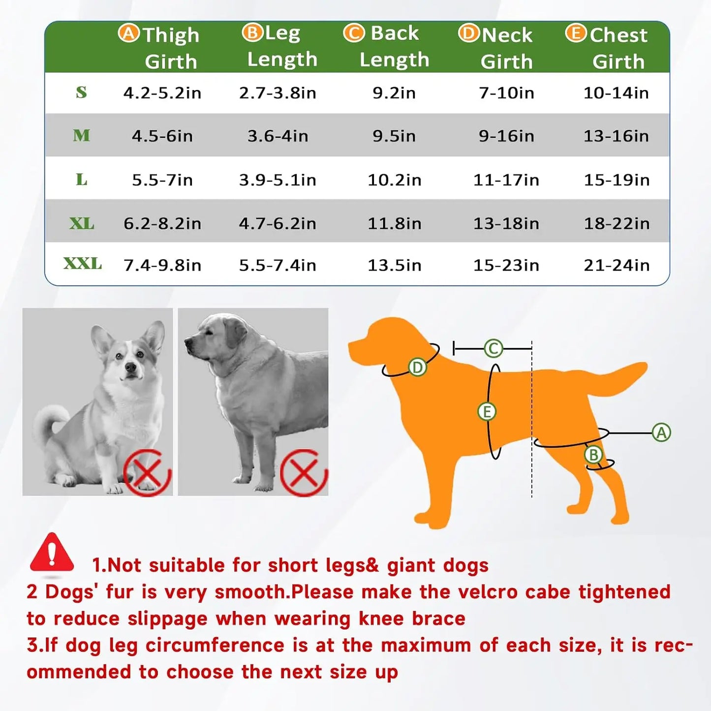Dog Knee Braces for Hind Leg,Knee Brace Support